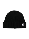 K-way Logo-patch Detail Beanie In Black
