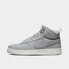 Nike Men's Court Vision Mid Winterized Casual Shoes In Wolf Grey/summit White/cool Grey/wolf Grey