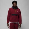 Nike Jordan Men's Essential Winter Fleece Hoodie In Cherrywood Red/black/taxi/taxi