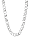 Saks Fifth Avenue Made In Italy Men's Sterling Silver Curb Chain In Silver