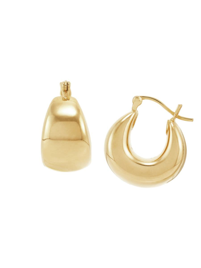 Saks Fifth Avenue Women's 14k Goldplated Silver Huggie Earrings