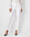 Ann Taylor The Petite High Waist Ankle Pant - Curvy Fit In Winter White