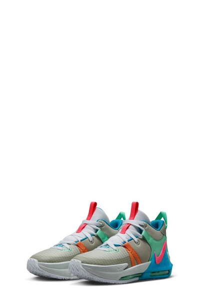 Nike Babies' Kids' Lebron Witness 7 Basketball Shoe In Grey Fog/hyper Pink/cobblestone