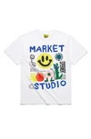 MARKET SMILEY COLLAGE COTTON GRAPHIC TEE
