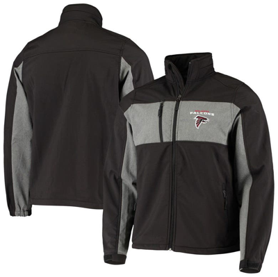 Dunbrooke Black Atlanta Falcons Circle Zephyr Softshell Full-zip Jacket