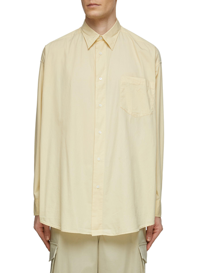 The Frankie Shop ‘chadwick' Classic Cotton Oversized Shirt In Yellow