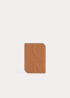 Totême Monogram Leather Passport Holder Tan Grain In Tan Grain