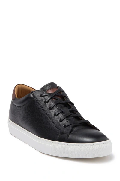 To Boot New York Devin Leather Sneaker In Black/tan F.725