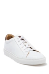 To Boot New York Devin Leather Sneaker In White/tan