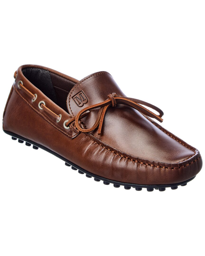 M By Bruno Magli Tino Leather Loafer In Brown