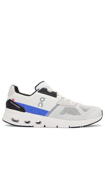 On Cloudrift Walking Sneaker In White & Cobalt