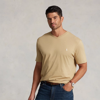 Polo Ralph Lauren Jersey V-neck T-shirt In Coastal Beige