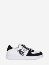 Etro Logo Print Panelled Lace-up Sneakers In White