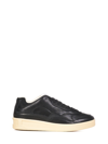 Jil Sander Panelled Low-top Leather Sneakers In Black Ecru