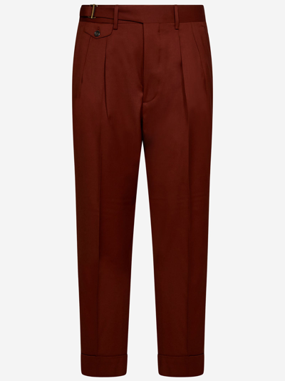 Lardini Trousers In Red