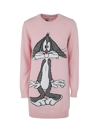 Front Street Bugs Bunny Over Sweater In Pink