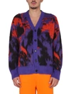 Msgm Cardigan In Misto Lana In Multicolor