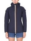 K-way Zippered Windbreaker In Blue