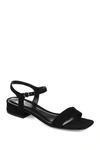 Journee Collection Beyla Womens Ankle Strap Square Toe Pumps In Black