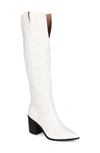 Journee Collection Foam Therese Boots In Bone