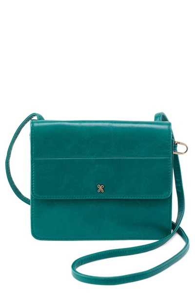 Hobo Jill Leather Wallet Crossbody Bag In Blue