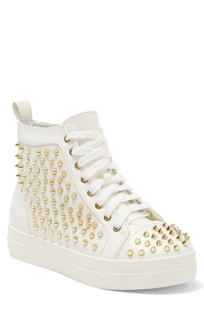 Azalea Wang Stud High Top Trainer In White