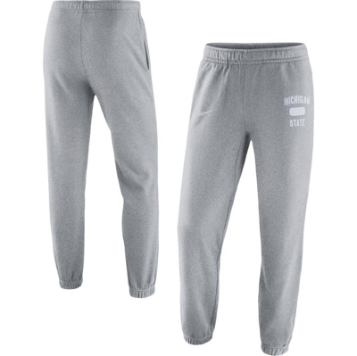 Nike Heathered Gray Michigan State Spartans Saturday Fleece Pants