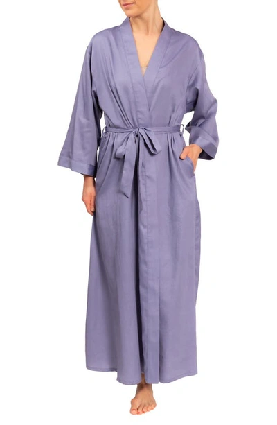 Everyday Ritual Colette Cotton Robe In Violet