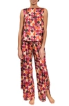 Everyday Ritual Piper Wide Leg Sleeveless Cotton Pajamas In Painters Pallet