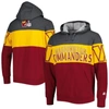 Starter Men's  Heather Charcoal, Burgundy Washington Commanders Extreme Pullover Hoodie In Gray