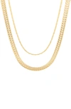 Brook & York Set Of 2 Gaby Layering Chain Necklaces In Gold