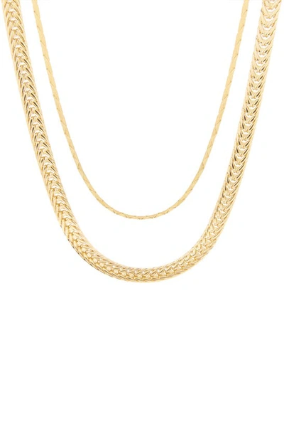 Brook & York Set Of 2 Gaby Layering Chain Necklaces In Gold-plated