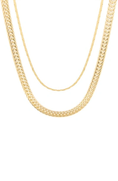 Brook & York Set Of 2 Gaby Layering Chain Necklaces In Gold