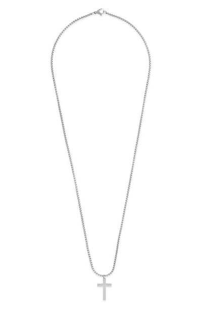 Brook & York Cross Pendant Necklace In Silver