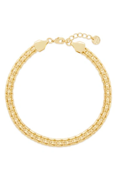 Brook & York Rosie Chain Anklet In Gold