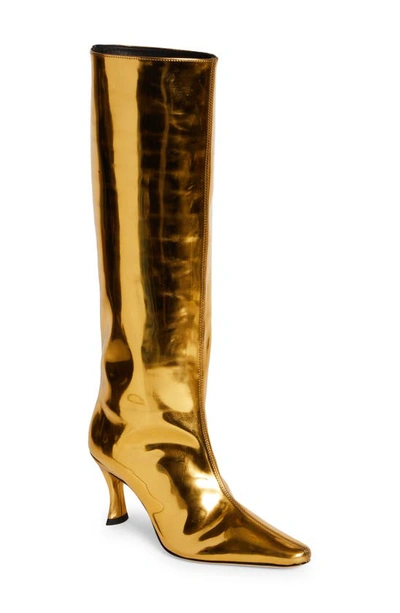 By Far Stevie 42 Gold Lac Boots