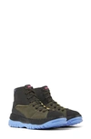 Camper Teix High Top Hiking Sneaker In Green/black/blue