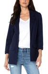 Liverpool Los Angeles Boyfriend Blazer In Cadet Blue