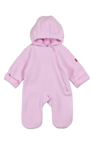 Widgeon Baby Girl's Fleece Hooded Footie In Pink