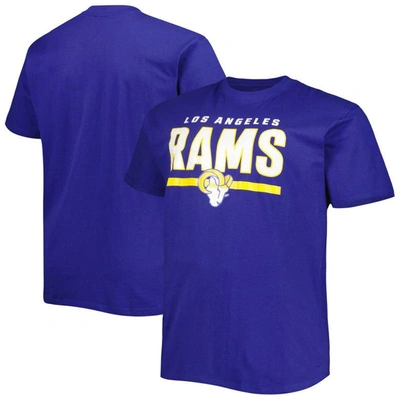 Fanatics Men's  Royal Los Angeles Rams Big And Tall Speed And Agility T-shirt