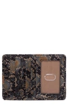 Hobo Euro Slide Leather Credit Card Case In Multi