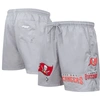 PRO STANDARD PRO STANDARD PEWTER TAMPA BAY BUCCANEERS WOVEN SHORTS