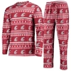CONCEPTS SPORT CONCEPTS SPORT CRIMSON WASHINGTON STATE COUGARS UGLY SWEATER LONG SLEEVE T-SHIRT AND PANTS SLEEP SET