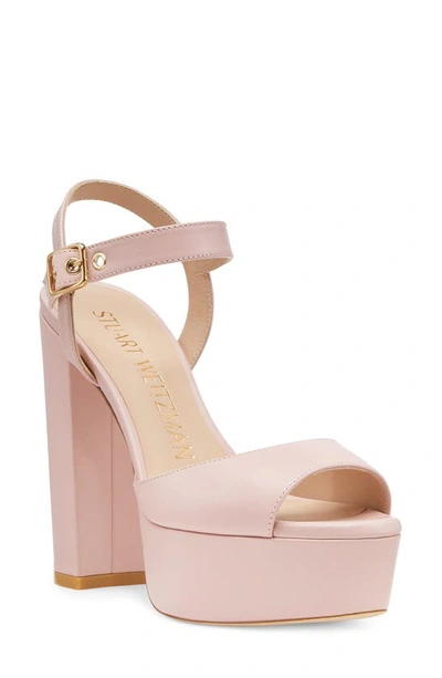 Stuart Weitzman Ryder 95 Platform Sandal In Ballet