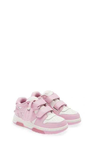 Off-white Kids' Out Of Office Low Top Sneaker In White/ Pink