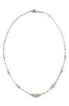 Lana Solo Cluster Ombre Necklace With Diamonds In Yellow
