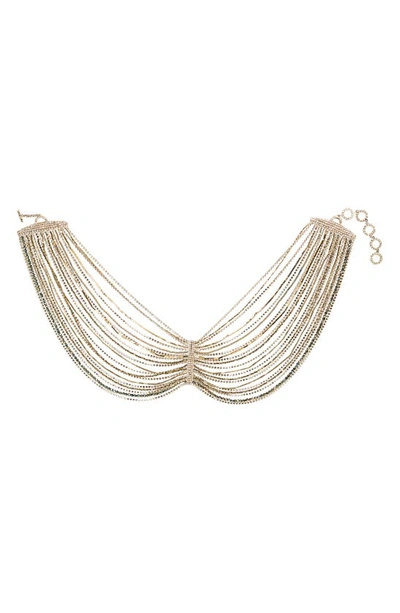 Benedetta Bruzziches Giulietta Crystal-embellished Necklace In Gold
