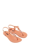Ipanema Connect T-strap Sandal In Pink/ Gold