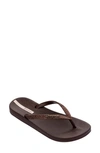 Ipanema Ana Sparkle Flip Flop In Brown