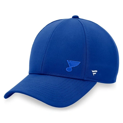 Fanatics Branded Royal St. Louis Blues Authentic Pro Road Structured Adjustable Hat